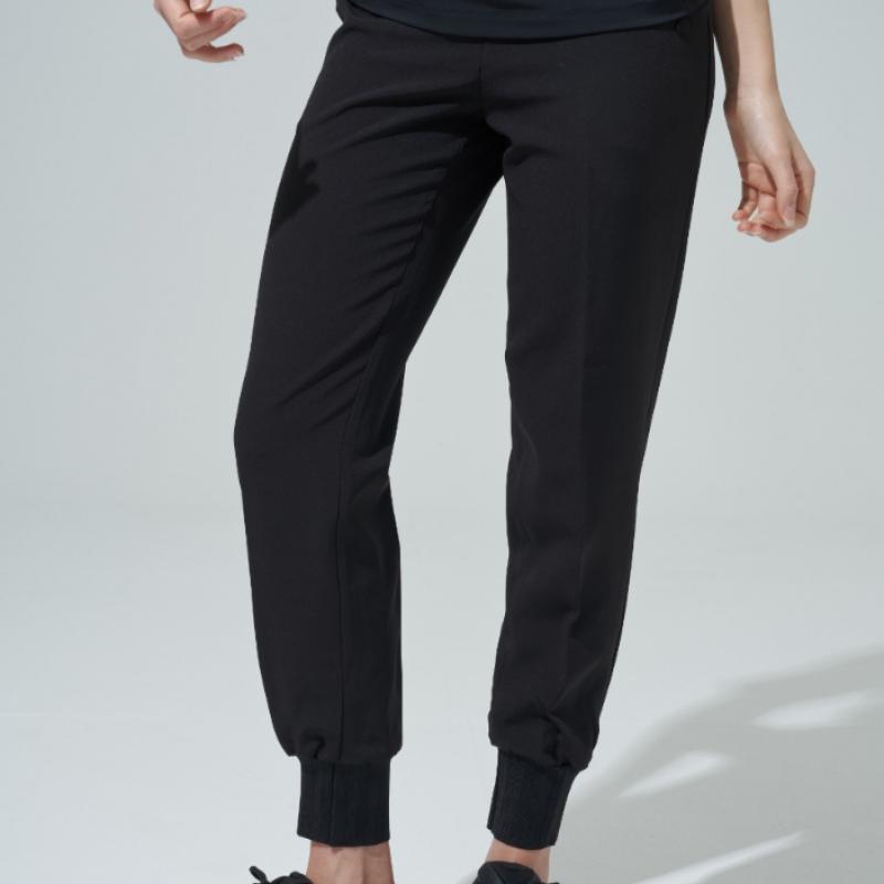 Blu Dot Jogger Pants Bk Pleated Knit Band