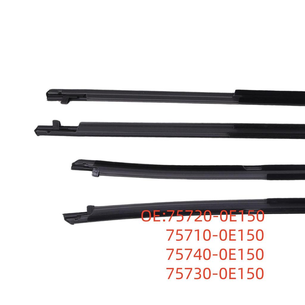 Electroplated Exterior Trim & Sound Insulation Sealing Strip for 2021 Harrier (75720-0E150)