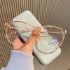 Women Popular Ins Finished Myopia Glasses Round Frame Blue Light Blocking Eyeglasses for Men Unisex Clear Minus Diopter Eyewear