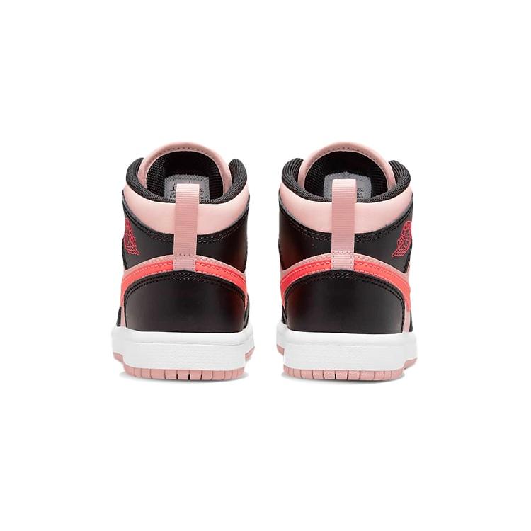 (PS) Air Jordan 1 Mid 'Black Pink Crimson' Kids' 640734-604