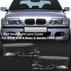 1 Pair Car Headlight Lens Cover For BMW E46 4 Door 3-Series 1998-2001 HeadLamp Bright Covers Clear Lamp Shell