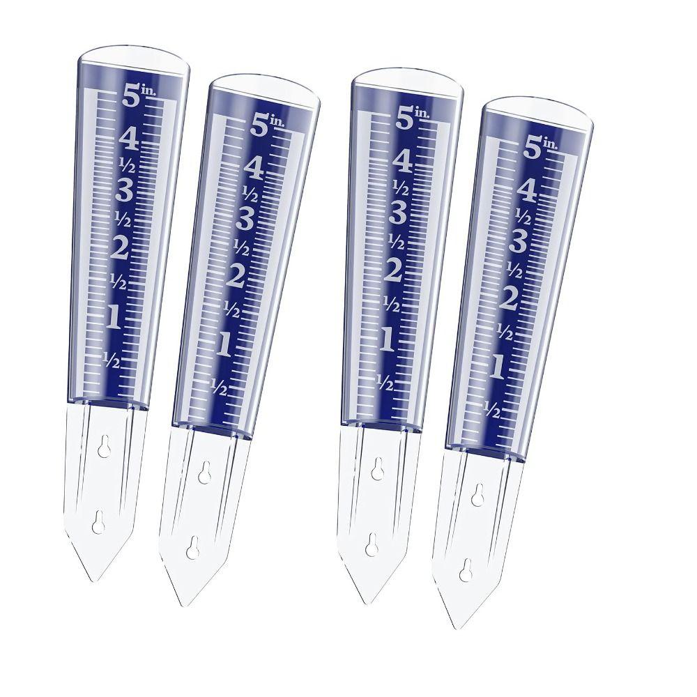 5 Inch Capacity Rain Gauge Magnifying Numbers Rainfall Monitoring Rain Measure Gauge  Yard