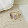 Inspired Trendy Ins Butterfly Adjustable Ring For Women Made From Copper With Eyecatching Design