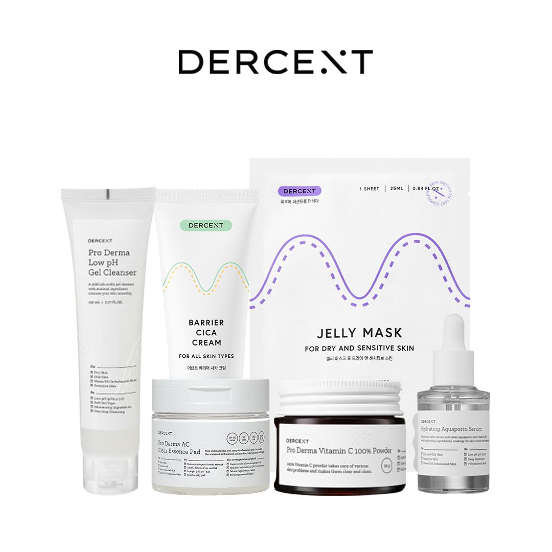 

[DERCENT] Очищающий гель/ подушечки с эссенцией/ сыворотка/ крем Cica/ 100% пудра с витамином С/ желейная маска (Увлажнение, Осветление) Cica Pads (90 pads/150ml)
