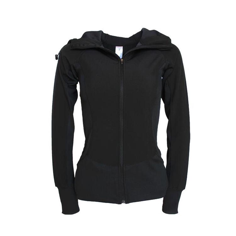 Women's Autumn/Winter Hooded Yoga Cardigan - Slim Fit, Long Sleeve Sportswear for Fitness & Running