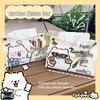 LIEI Cartoon Samoyed Leather Tissue Box