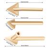 Soldering Iron Tips Set Copper Triangular Smoothing Head Replacement Tips for 80Watt Plastic Welder Repair Tool