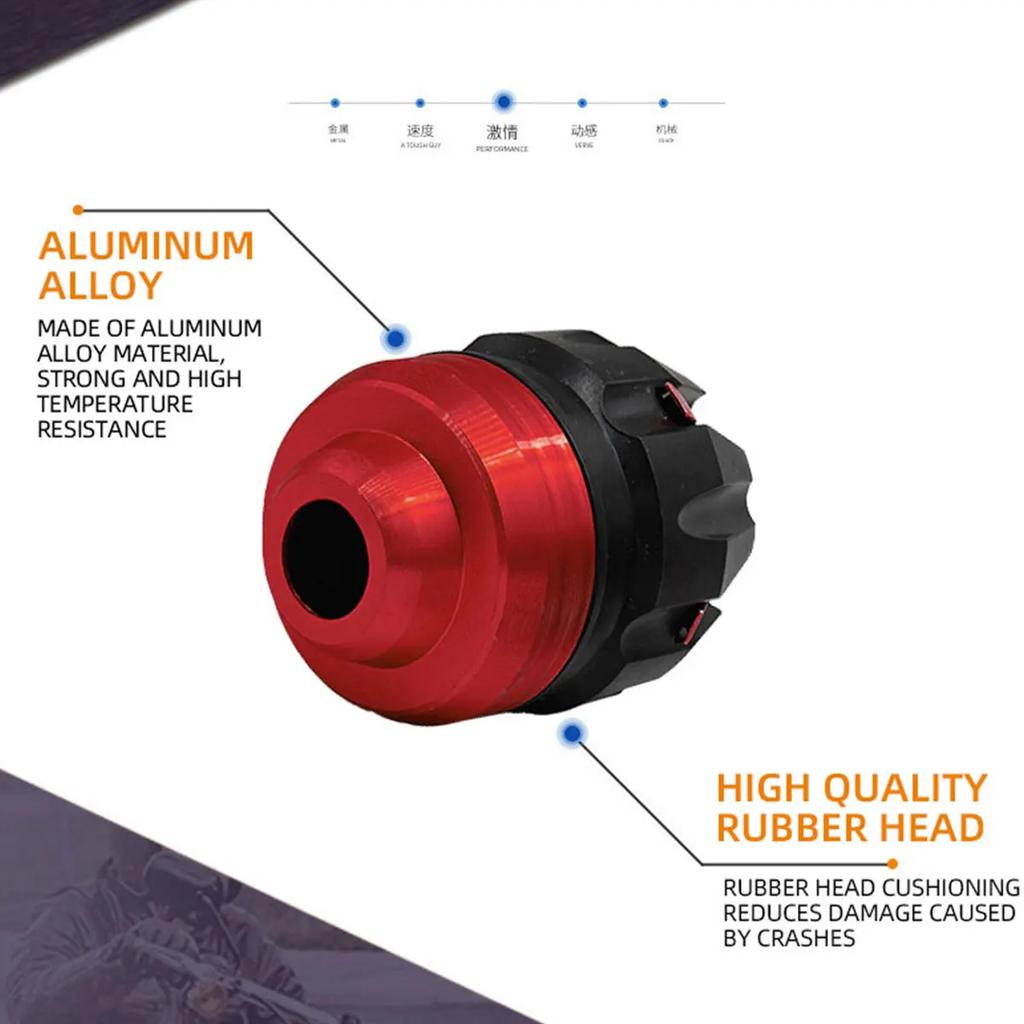 2PCS Motorcycle Anti-fall Cup Aluminum Alloy Wheel Front Fork Frame Falling Protection Moto Safety Modified Accessories