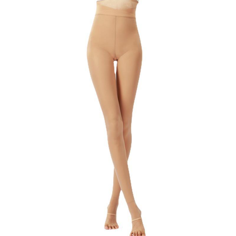 High-Waist Slimming & Lifting Leggings for Women - 200g Sanded, Water-Light Muscle Pantyhose for Autumn/Winter