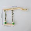 Double Layer Wood Parrot Stand Beak Grinding Parrot Perching Bird Stand Pole Bird Play Stand Beak Grinding Stand