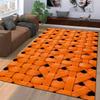 3D Orange Woven Pattern Carpet for Bedroom Living Room Home Décor Suitable for use as an anti-slip for living room bedroom sofas