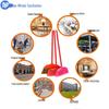 Blue Whale Sanitation Plastic Brooms with Wooden Handle (5-Pack)