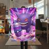 1Pc Pokemon drinks Print Flannel Blanket, High quality Comfortable for All Seasons, Home Decor, Warmth and Comfort, Perfect for Christmas Gifts