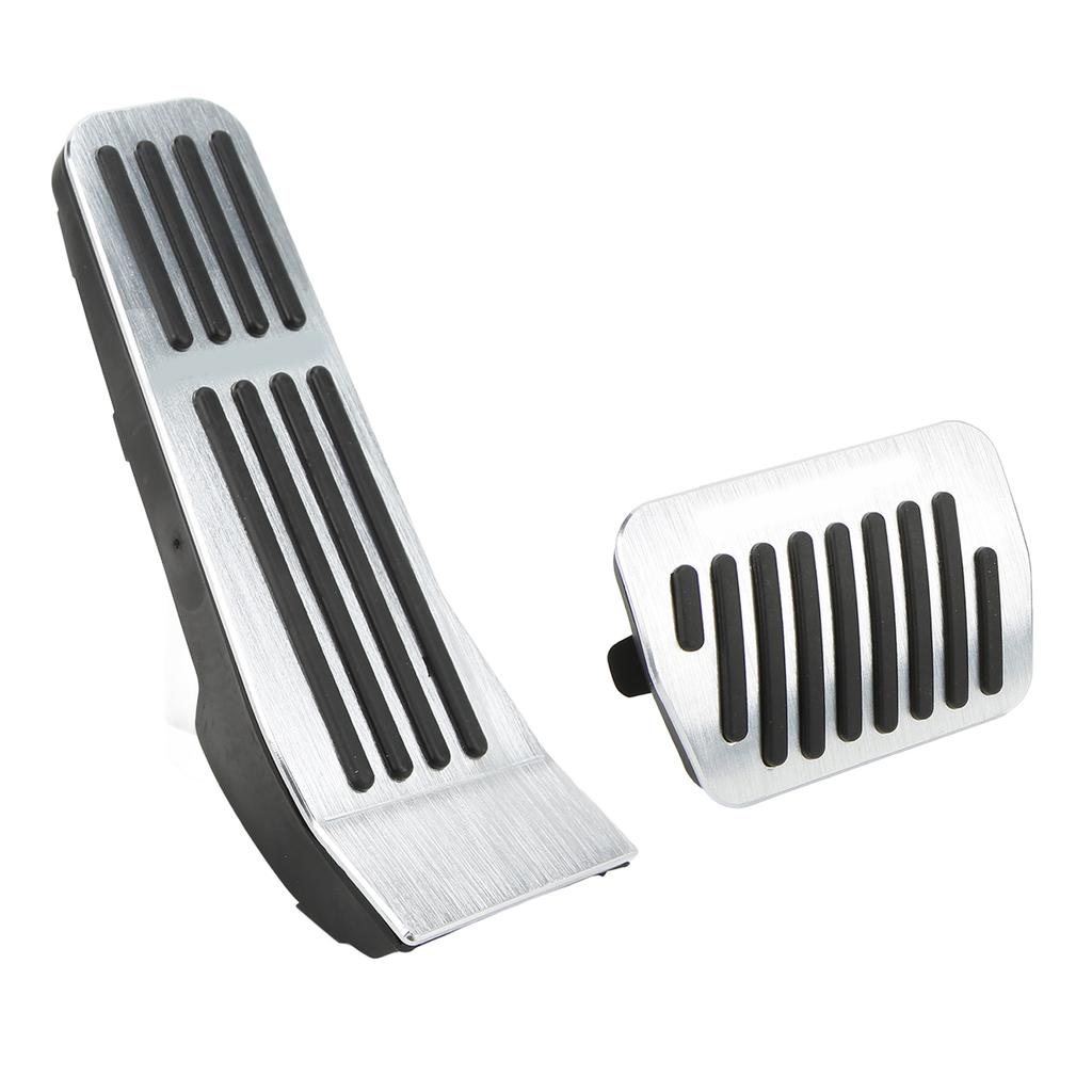 Brake Pedal Accelerator Pad Kit Aluminum Alloy Rubber Nonslip Replacement for Mazda 3 AXELA