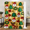 Christmas Pattern with Santa and Reindeer Patterned Flannel Blanket Perfect for the Bedroom Living Room, Sofa, or a Little Nap