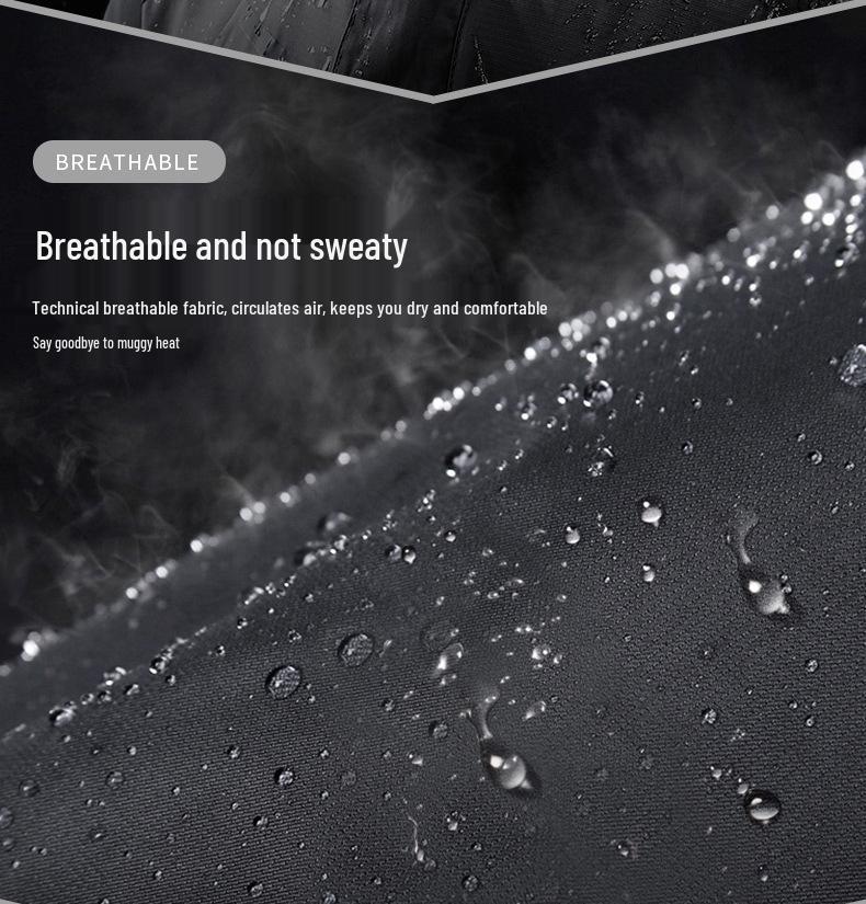 Men's Spring/Autumn Versatile Detachable Hooded Windbreaker Jacket