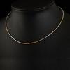 Fashionable Versatile Three-Color Gold Silver Necklace S925 Silver Color Women's Pendant Chain Sweater Chain