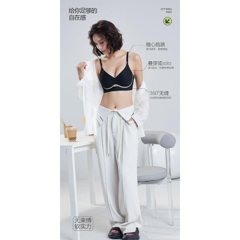 Damen Fixed Cup Nahtloser BH Push-Up Für Kleines Dekolleté