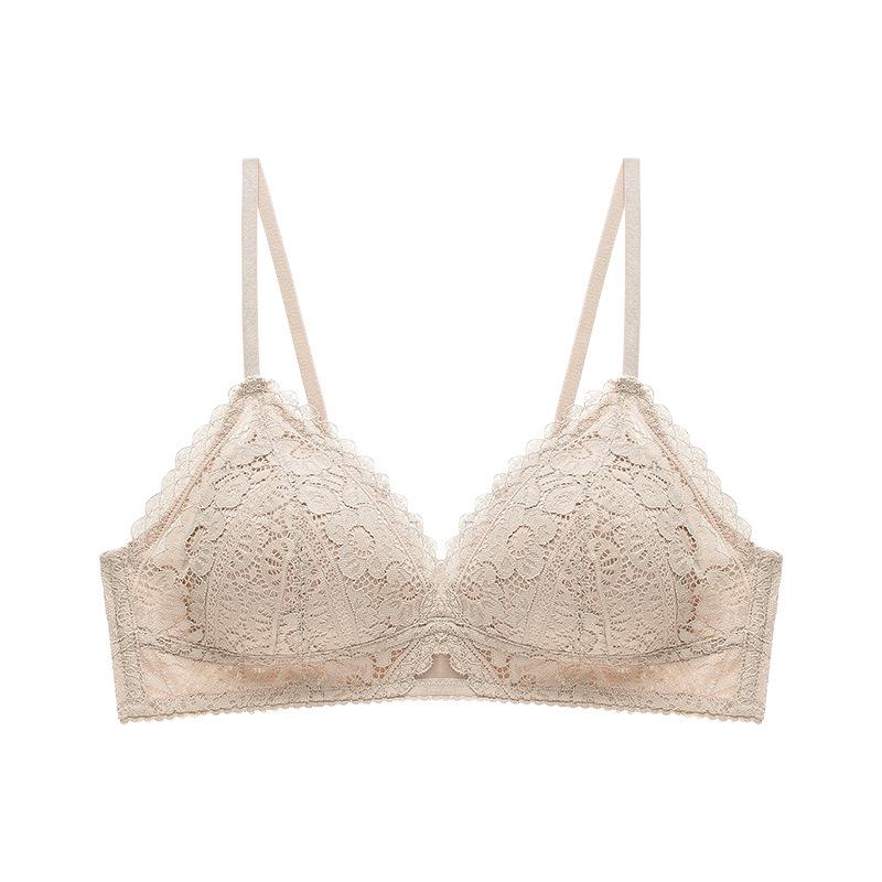 

Кружевной бюстгальтер-треугольник пуш-ап - Бесшовный, Тонкие бретели, Дизайн против провисания для женщин S
