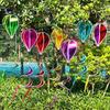 Riesige Heißluftballon-Spinner Regenbogenfarben Windräder Windfahne Außenbereiche Festivals