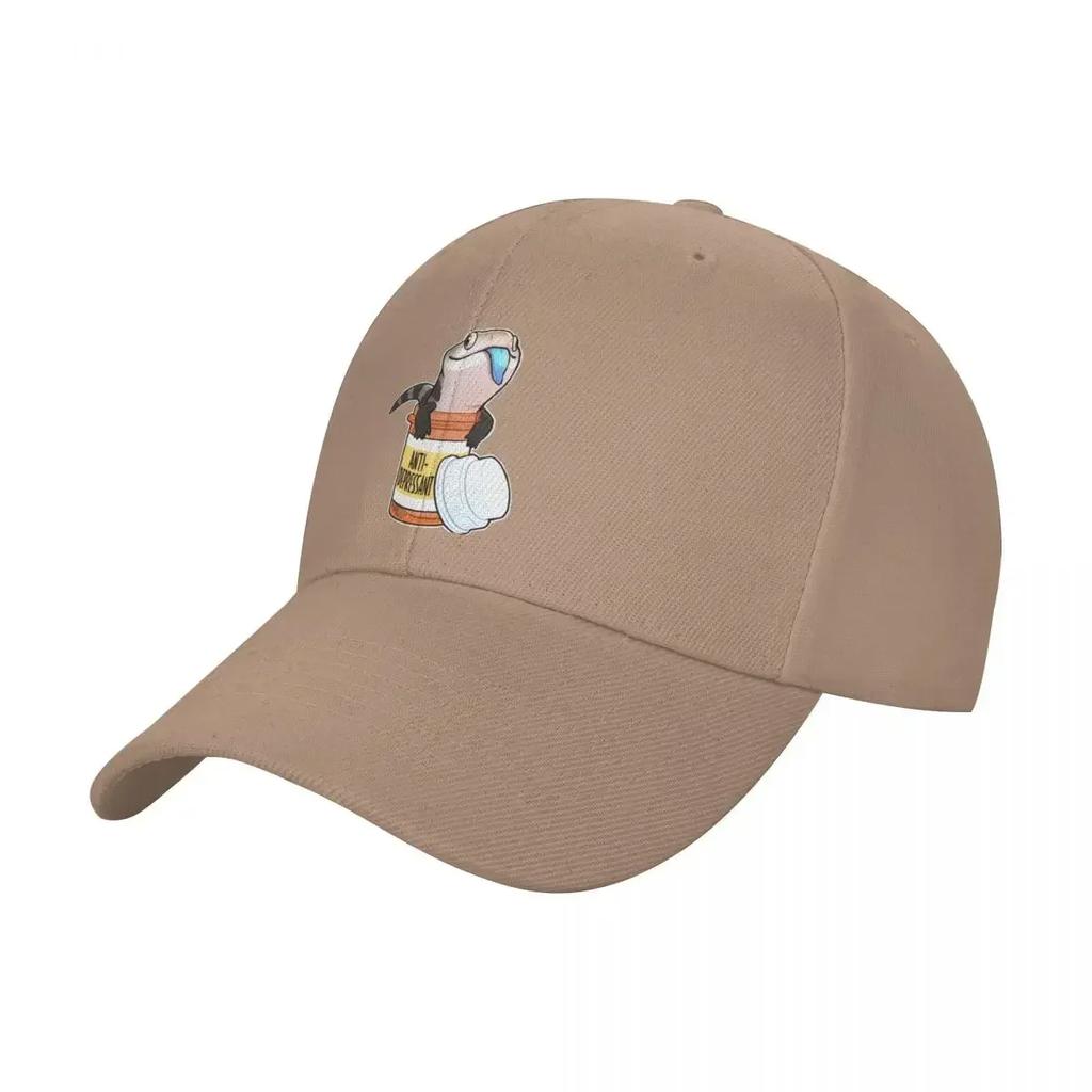 Blue Tongue Skink Cartoon Cute Skink Lizard Baseball Cap Black Golf Womens Hats For The Sun Mens