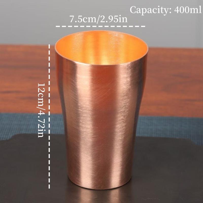 

Vintage Copper Breakfast Coffee Cup,Handcrafted Thickened Smooth Surface Moscow Water Mule 400 Ml Juice Mug,Tea Cup Tableware 400ml