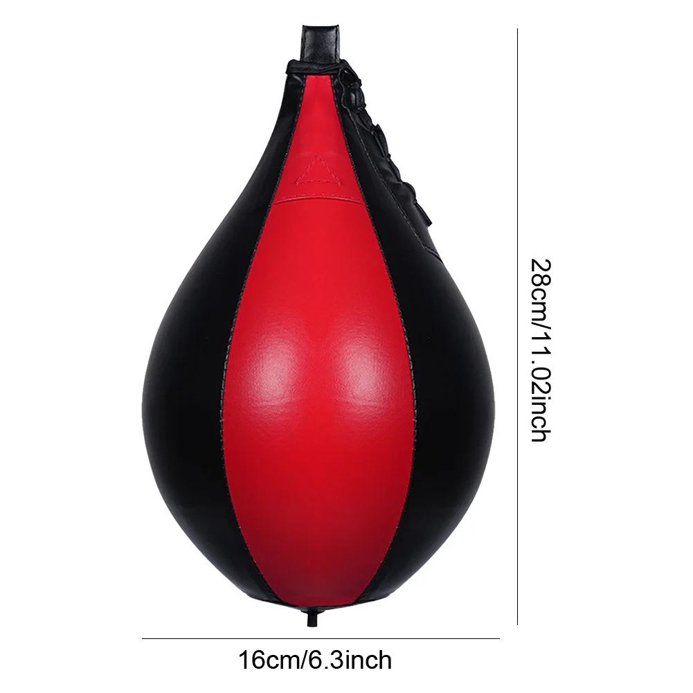 PU Boxningsboll Päron Boxningssäck Barn Vuxen Uppblåsbar Reflex Hastighet Fitness Träning Hängande Boxning Hastighetsboll