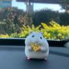 Decor Stealing Hamster Car Oranments Auto Dashboard Model Hamster Model Toy Hamster Action Figure