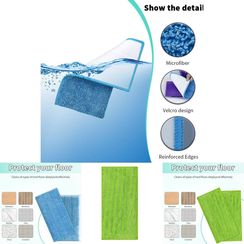 Soft And Plush Microfiber Mop Heads For Swiffer Wetjet Perfect For Gentle Floor Care