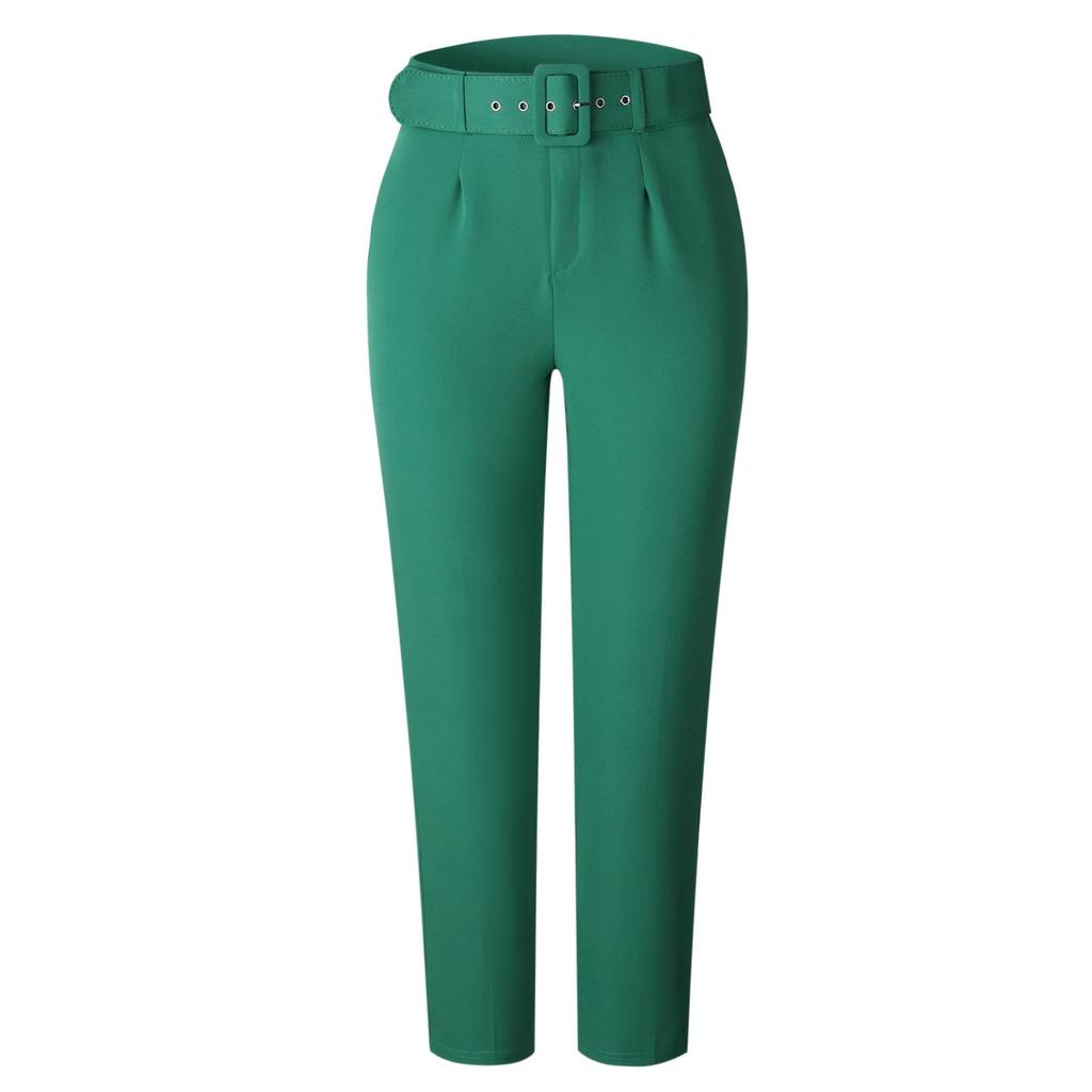 Women's High Waist Slimming Suit Pants - European & American Fashion for Spring/Summer and Autumn