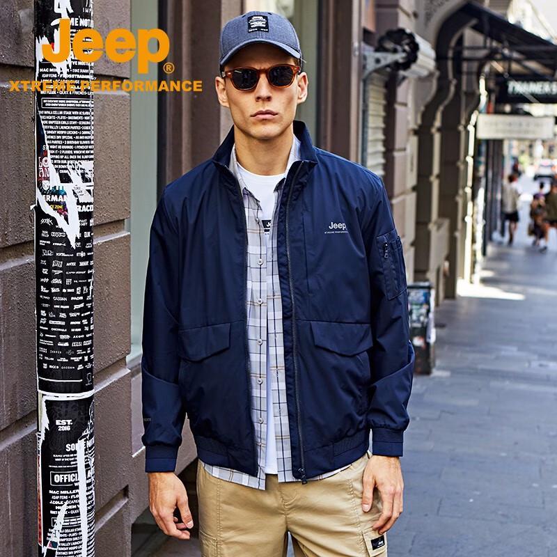 Jeep Men s Casual Slim Fit Stand-Up Collar Jacket