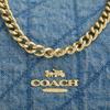 Coach Caitlin 24 Pikowany Detal Złote Elementy Materiał i Skóra Torba Tote Crossbody na Ramię Średnia Damskie torby Indygo CDZ89-IMTYV