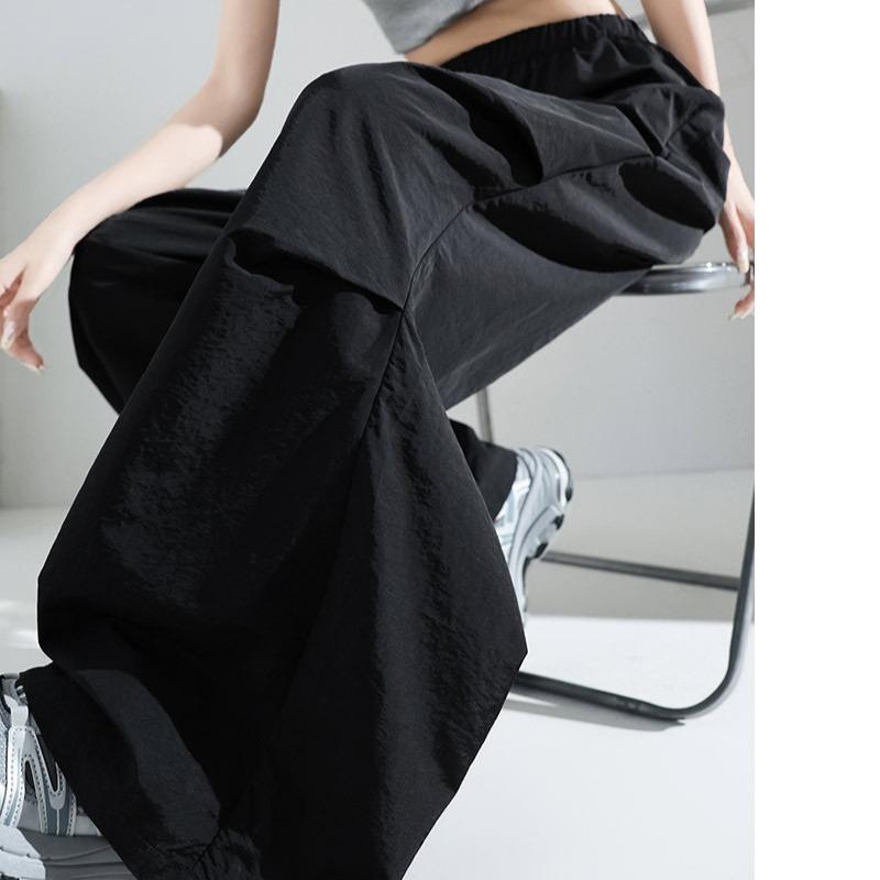 Quick-drying Overalls Women's Summer Thin Loose Casual Drape Parachute Wide-leg Pants