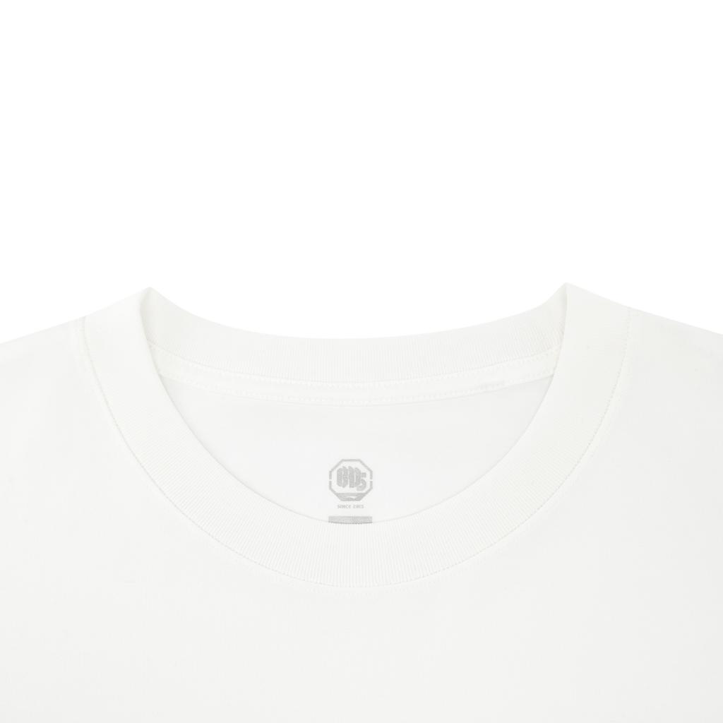 Li Ning × Badfive Basketball Championship Casual Loose Comfortable Logo Print Short Sleeve T-Shirt Men Tops Off-White AHSW993-2