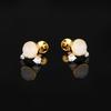 Rainbow Moonstone & CZ Earrings 925 Sterling Silver Gold Plated Fine Jewelry Gift for Her