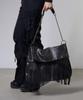FANCY CLUB Fringe Folding Chain Bag (Black) F26Ze406