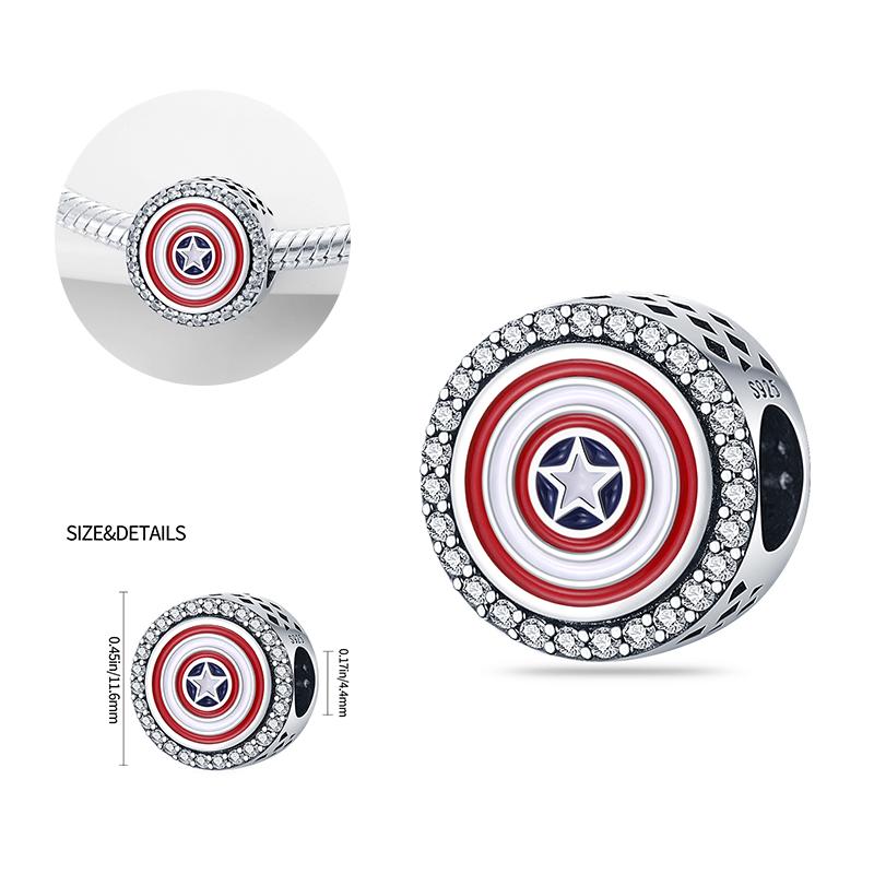 Серебряный шарм-бусина Человек-паук Marvel 925 пробы для браслета DIY женские украшения подарок новый шарм