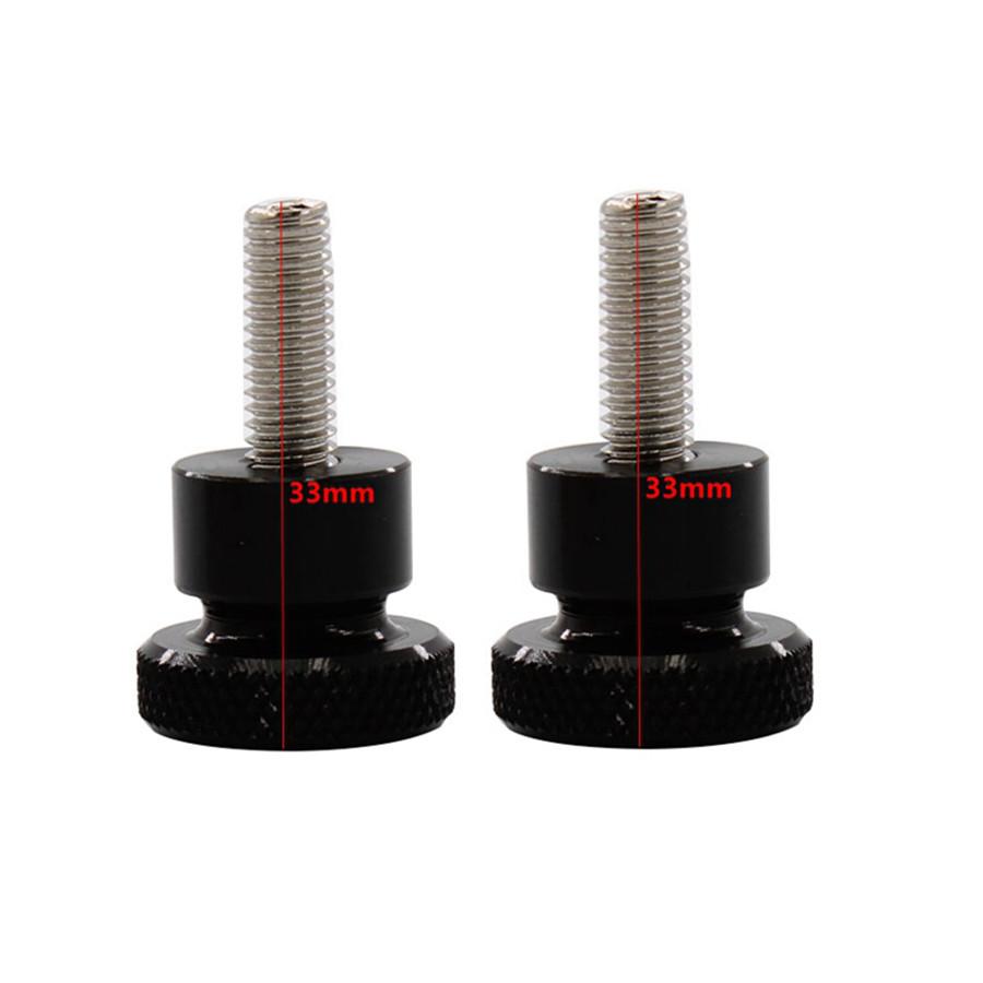 2 Pcs Tool Free Seat Bolts Short Screws For Thruxton Bonneville Scrambler T100