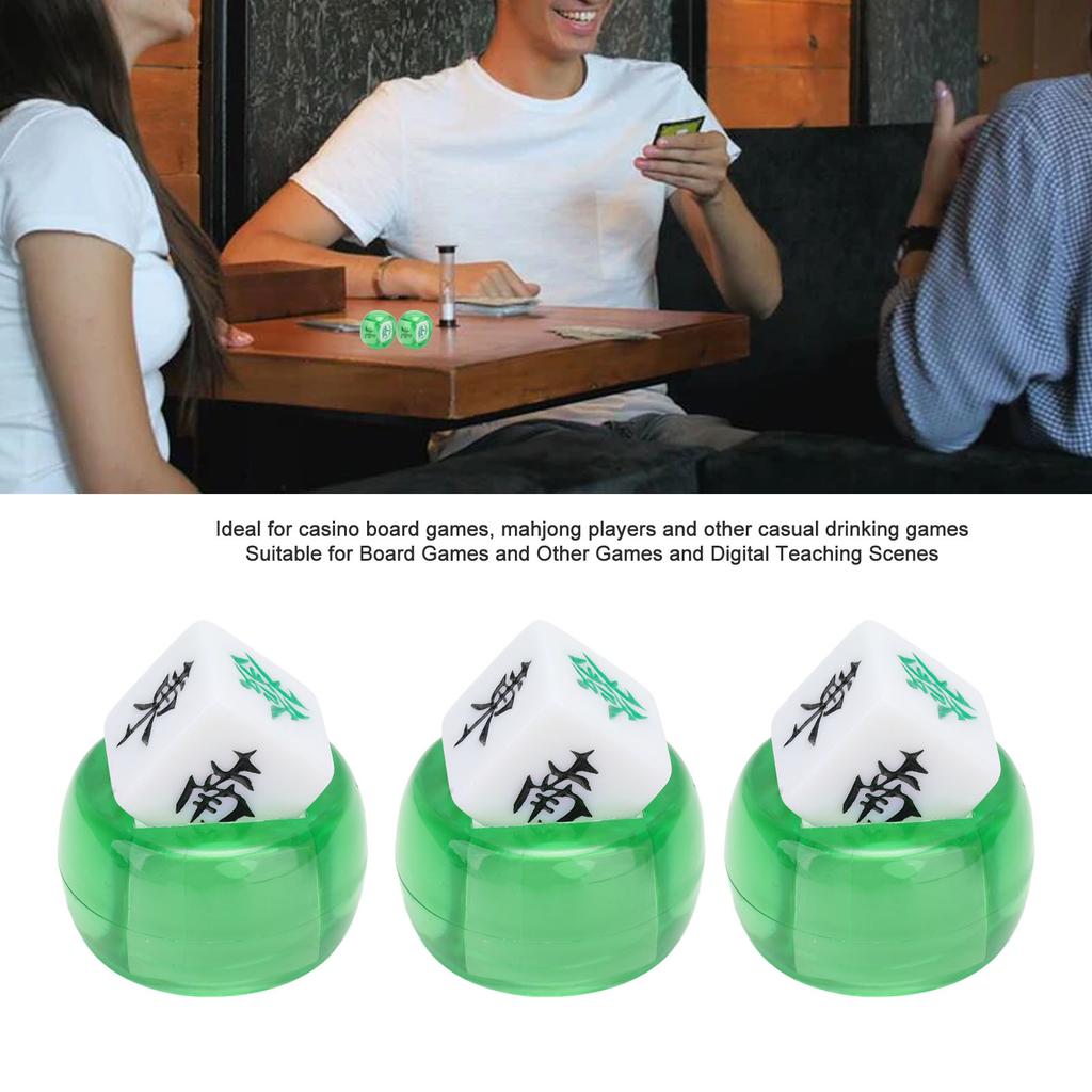 5 Stück Mahjong Windrichtung Würfel Südwest Nord Kugel Unterhaltungsspiel Würfel