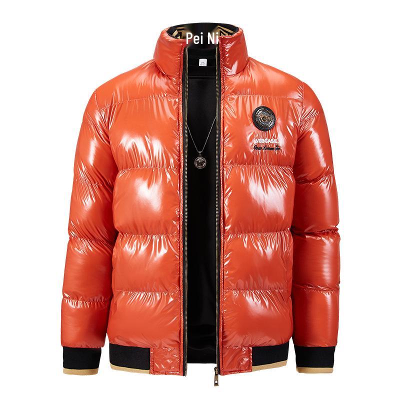 Men's 2024 Winter Stand Collar Fashion Cotton Padded Jacket - Loose, Thick, Trendy Outerwear