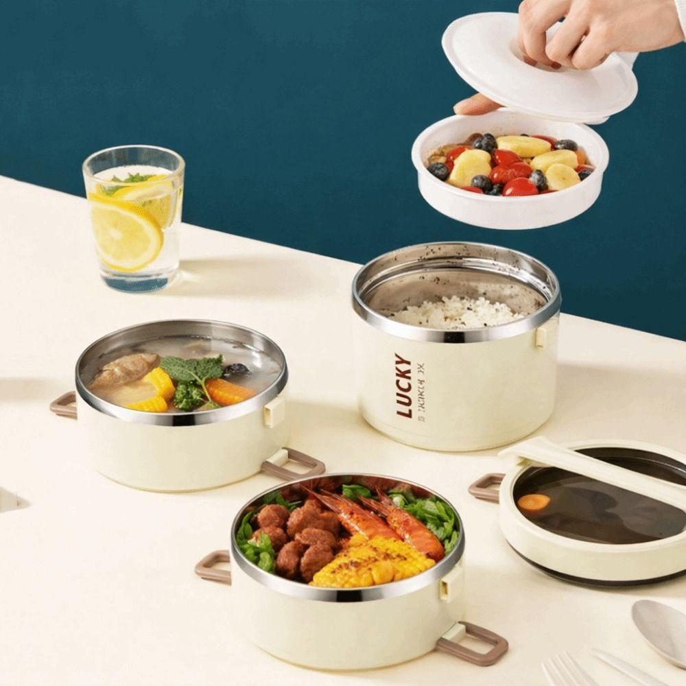 Stainless Steel Multi-Layer Lunch Box Food Grade Instant Noodle Bowl Insulated Lunch Box Camping