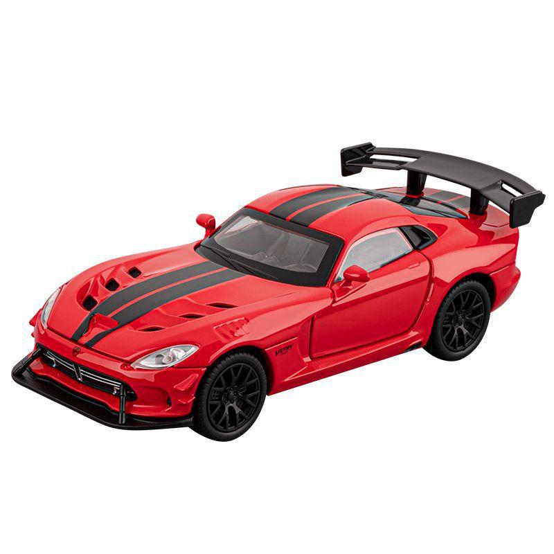 1/32 Scale Alloy Dodge Viper Sports Car Model American Muscle Car Simulation Toy Vehicle Boy's Toy Car Collection Miniature