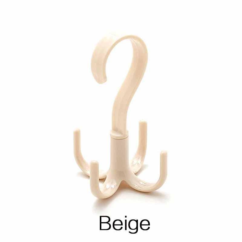 JJYY 1Pcs Home Multifunctional Rotating Shoe Rack Balcony Drying Rack Tie Belt Bag Hook Outdoor Shoe Hat Drying Rack Hook