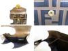 Authentische FENDI F IS FENDI FF Braun Leder Gold H/W Micro Dreifach-Geldbörse #b151 Vom Verkäufer überholt