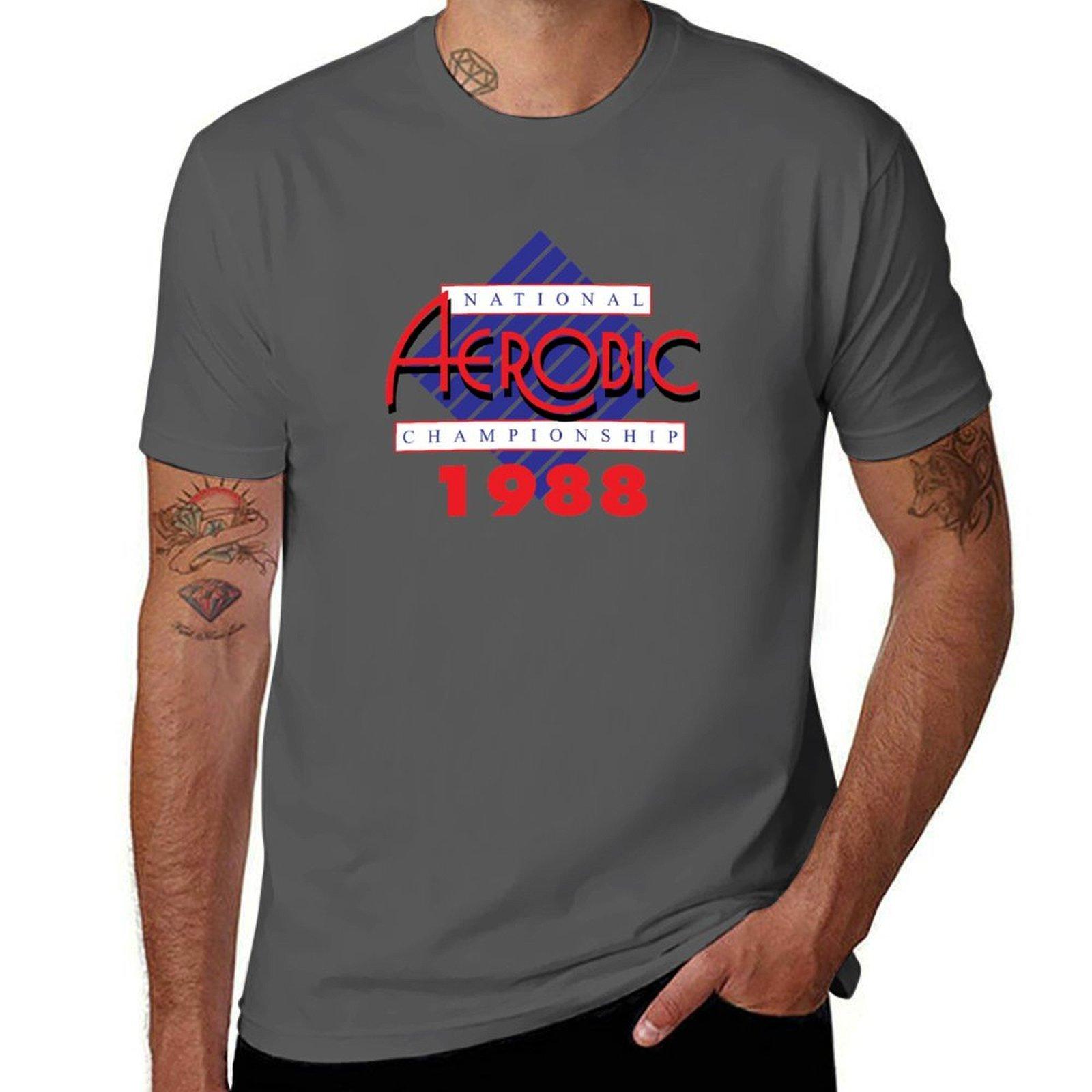 

1988 National Aerobic Championship TShirt High Elasticity Sports TShirt 4XL