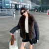 Winter new down cotton-padded clothes women's short thickened cotton-padded clothes fashionable versatile removable fur collar cotton-padded jacket