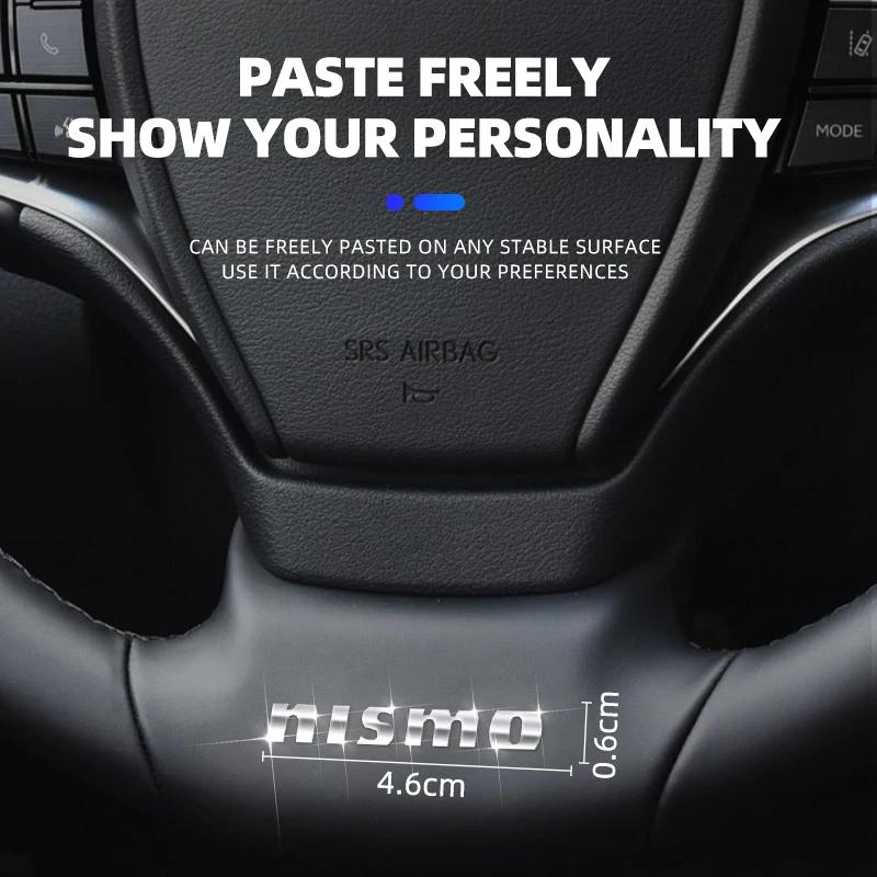 3D Metal Car Emblem Sticker Badge Decor Styling Sticker Accessories For Nismo Nissan Tiida Teana Skyline X-trail Almera Qashqai