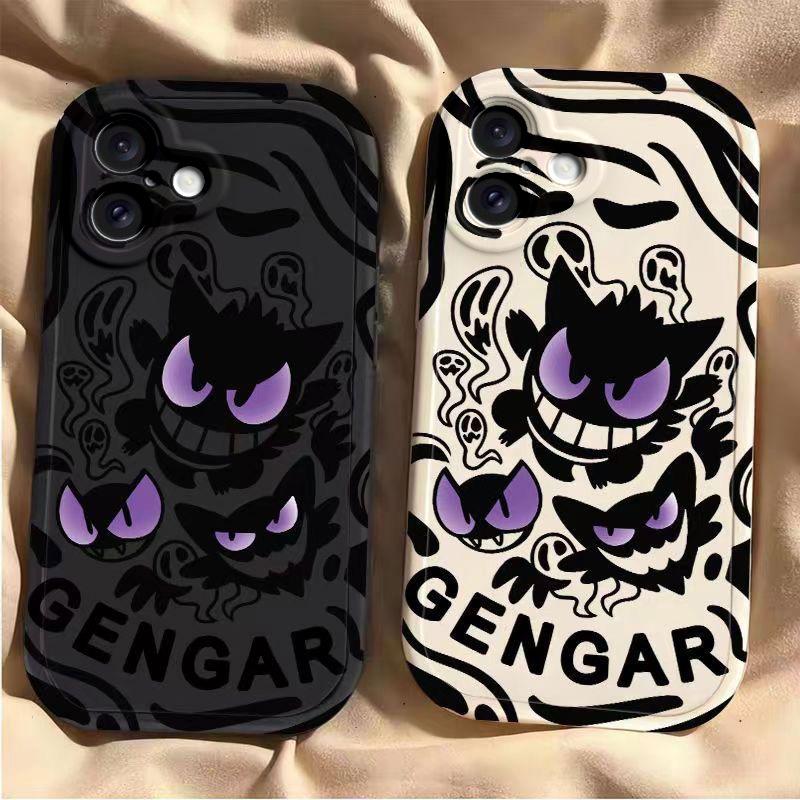 Ghost Gengar for Apple 16 Mobile Phone Case for IPhone15ProMax New 13 Protective Case 14pm Lens All-inclusive 11