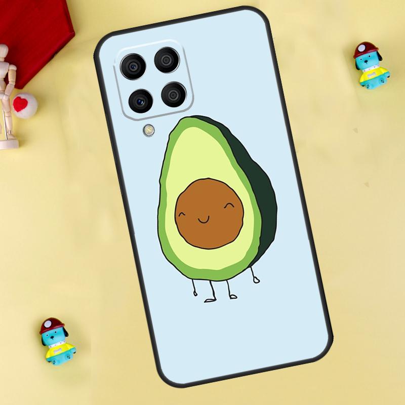 Süße Cartoon-Avocado Fitness-Hülle für Samsung Galaxy M35 M55 M15 M11 M12 M13 M14 M06 M16 M36 M56 M31 M53 M32 M52 M34 M54