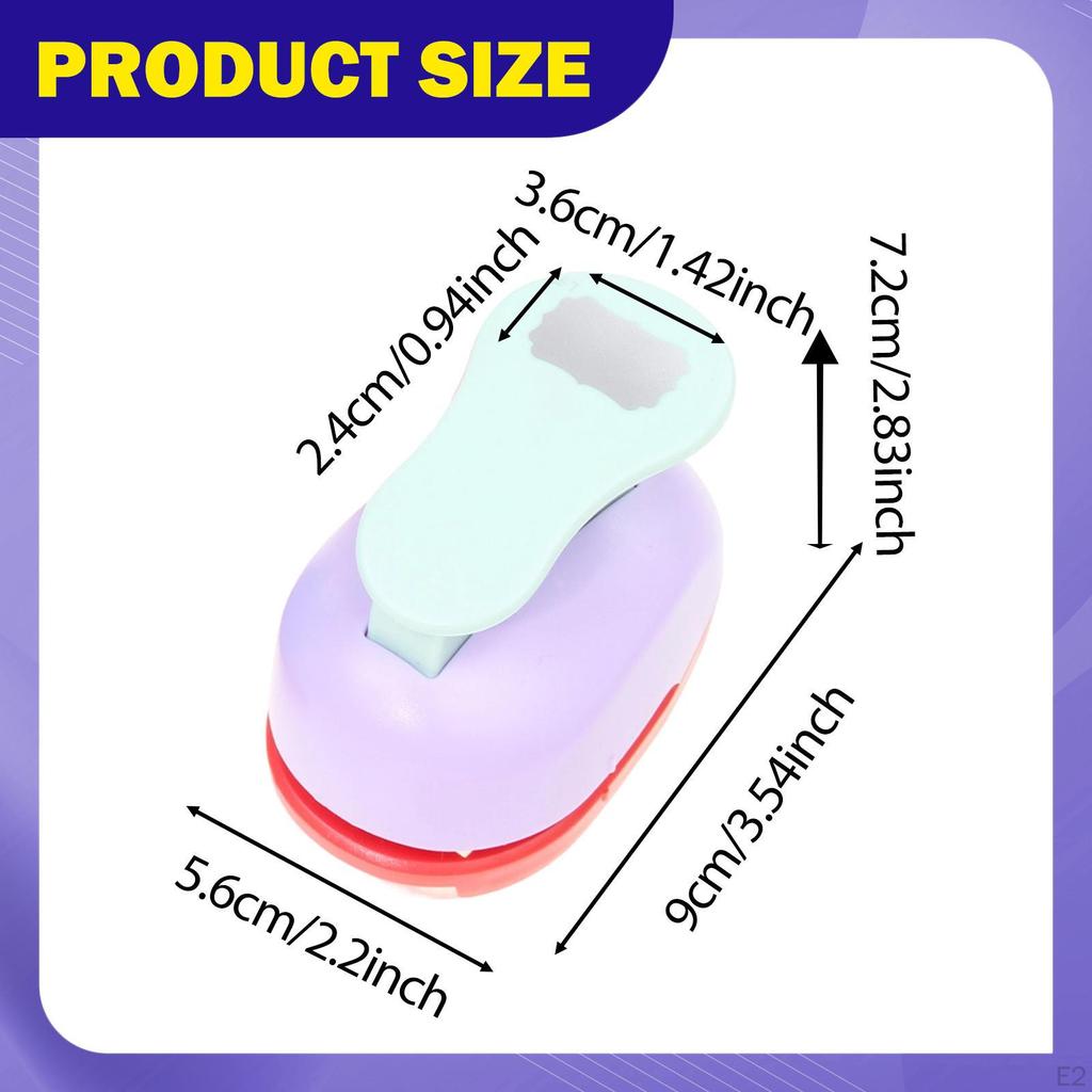 Paper Craft Punch, Shape Cutter Tool, Portable Hole Puncher, Multipurpose for Greeting Cards